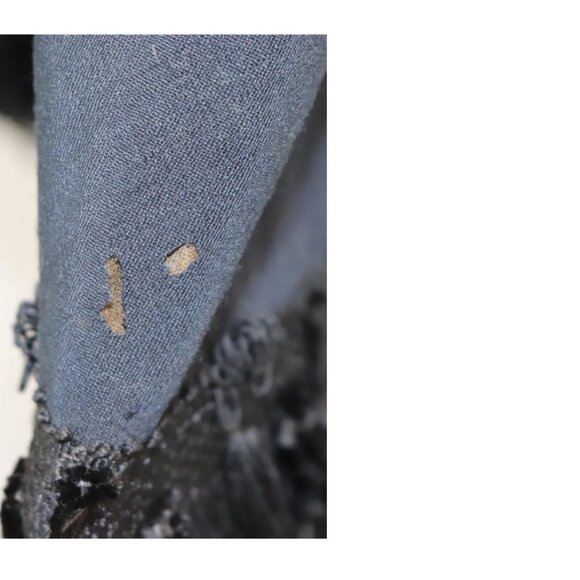 Antique Late 1800's Black Cape with Fringe & Beads - Picture 3 of 8